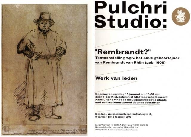 rembrandt uitnodiging Pulchri
